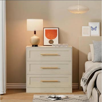 Commode - Dressoir - Ladekast - 80x40x80 cm - Beige - UEV, Verzenden