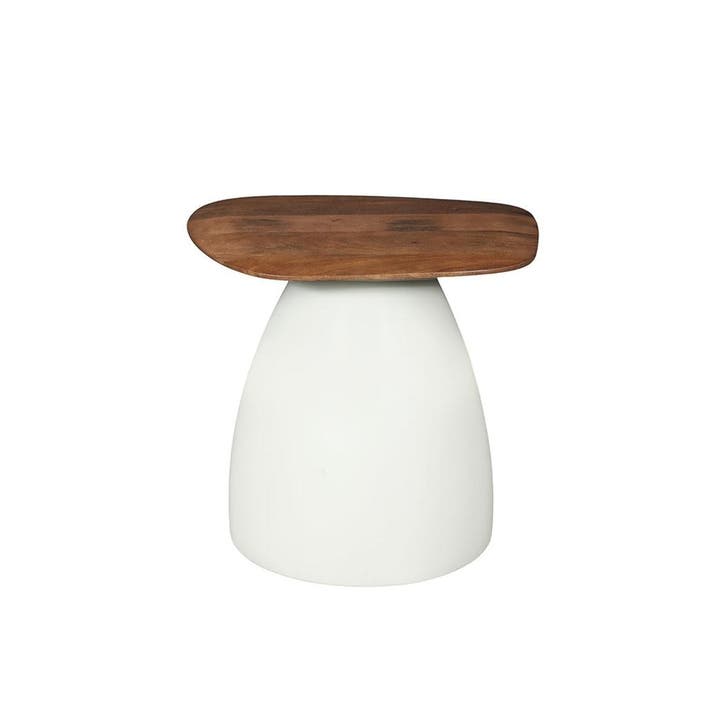 Salontafel Mangohout Sam 50 Houten Blad cm, Huis en Inrichting, Tafels | Salontafels, Nieuw, Overige houtsoorten, Overige vormen
