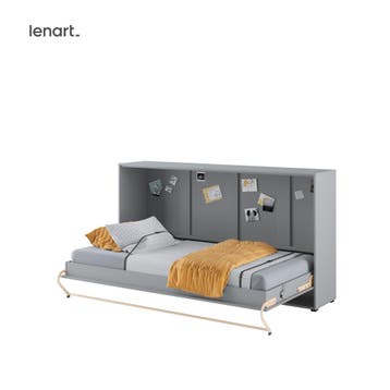 Lenart Concept Pro Horizontaal Opklapbed 90x200 - Grijs