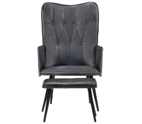 Grijs Lederen Fauteuil | Tweede kansje | OP = OP, Maison & Meubles, Fauteuils, Envoi