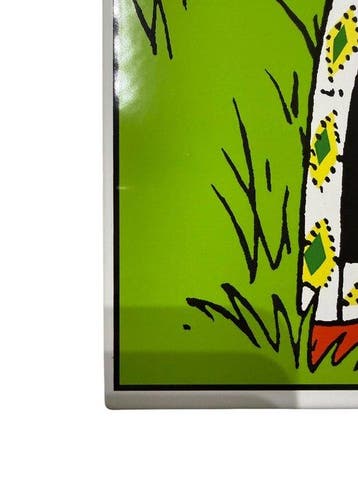 Tintin - Tintin plaque émaillée - En Amérique - 80x60cm, Nieuw