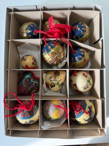 Kerstdecoratie (73) - Kerstballen - Papier, Diversen, Nieuw