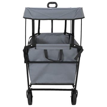 vidaXL Opvouwbare handtrolley met dak 105 x 56,5 x 116 cm, Doe-het-zelf en Bouw, Verzenden, Nieuw