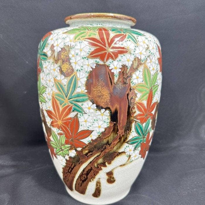 Vase - Céramique - Japon - Cherry Maple Motif (Sans prix de, Antiek en Kunst, Antiek | Overige Antiek