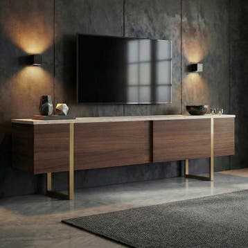 Evila TV-meubel - Houtkleurig/Beige - Nieuw/Ongebruikt -, Verzenden, 150 tot 200 cm, Nieuw, Scandinavisch