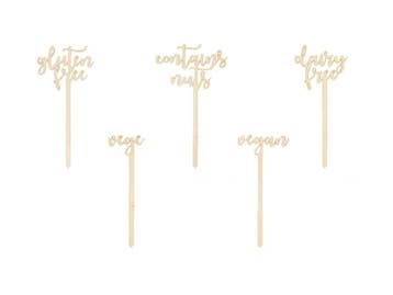 Taarttoppers Ingredienten 16cm 5st, Verzenden, Nieuw