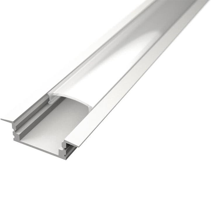 LED Strip Profiel Velvalux Profi Wit Aluminium 1 Meter Inbou, Huis en Inrichting, Lampen | Losse lampen, Nieuw, Verzenden
