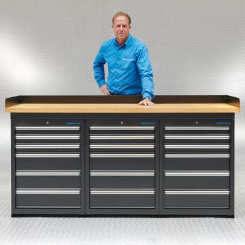 Datona Werkbank PRO met bamboe werkblad en 18 lades - 200, Ophalen of Verzenden, Nieuw