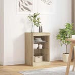 vidaXL Dressoir met LED-verlichting 41x37x67 cm sonoma, Verzenden, Nieuw