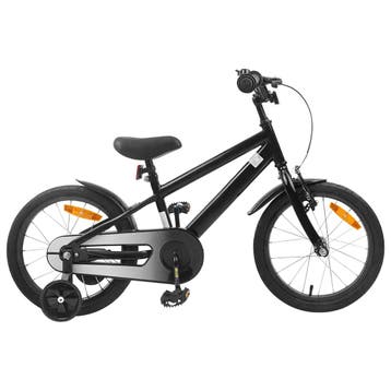 vidaXL Kinderfiets 16 Inch voor 4-6 jaar oud Zwart, Verzenden