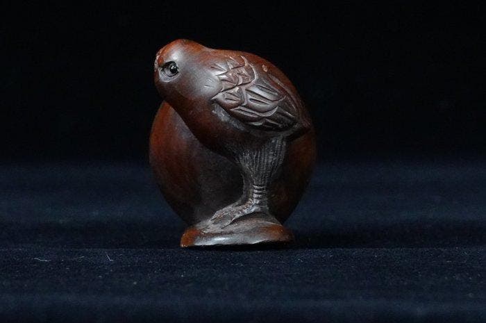 Absolute veiling - Gesigneerde Gyokusho: kuiken dat uit een, Antiek en Kunst, Antiek | Overige Antiek