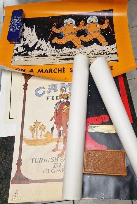 hergé - Ensemble de 12 affiches - Les Aventures de Tintin, Livres, BD