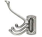 Hoedhaak Wende draaibaar mat nikkel ongelakt