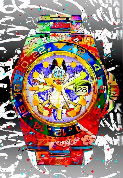Moabit - Rolex X Scrooge Mcduck X Vitruvian, Antiek en Kunst, Kunst | Designobjecten