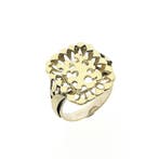 Gouden artistieke ring, Gebruikt, Overige kleuren, Ophalen of Verzenden, 17 tot 18