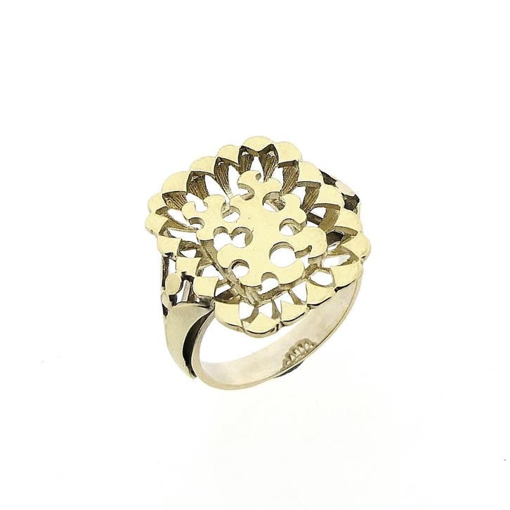 Gouden artistieke ring, Bijoux, Sacs & Beauté, Bagues, Enlèvement ou Envoi