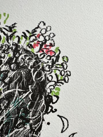 Marc Chagall (1887-1985) - Le bouquet pour Fernand, Antiek en Kunst