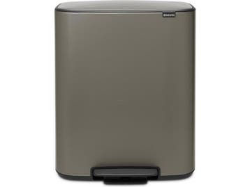 Veiling - Brabantia Bo Prullenbak - 60 liter - 1 vak - Plati, Maison & Meubles