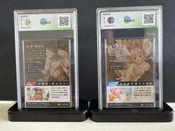 Bandai - 2 Graded card - One Piece - Monkey D. Luffy, Hobby en Vrije tijd, Nieuw