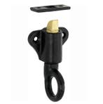 Raamknip Oxford met sluitplaat ijzer zwart, Nieuw