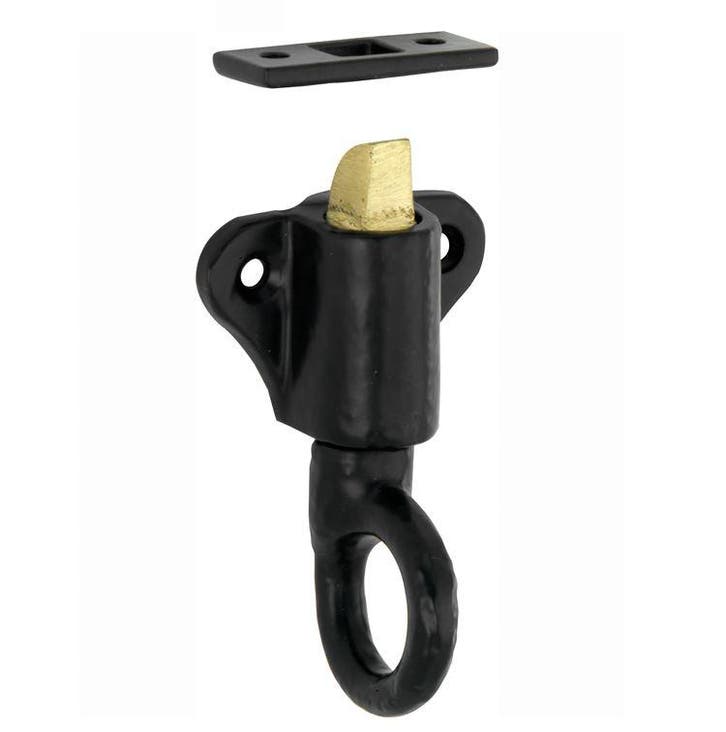 Raamknip Oxford met sluitplaat ijzer zwart, Doe-het-zelf en Bouw, Deuren en Vliegenramen, Nieuw