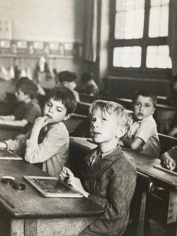 Robert Doisneau (1912–1994) - School in Paris, 2 works.