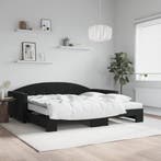 vidaXL Slaapbank onderschuifbed en matrassen 100x200 cm, Verzenden, Nieuw