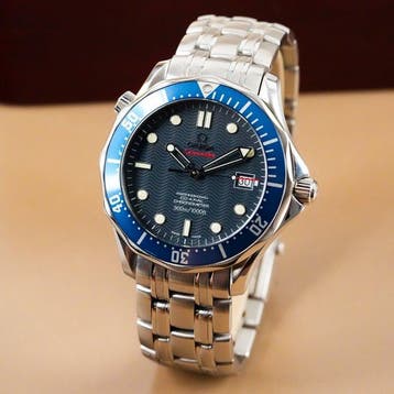 Omega - Red Seamaster Professional Diver 300M Co Axial James, Nieuw