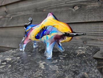 Beeld, Handmade Bull - Glass - 12 cm - Glas - 2026
