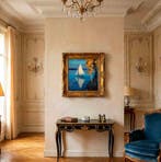 Le Yack - White Sail, Blue Mirror - Hand signed