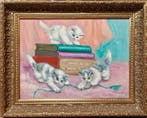 Hollandse School (XX) - Spelende kittens, Antiek en Kunst