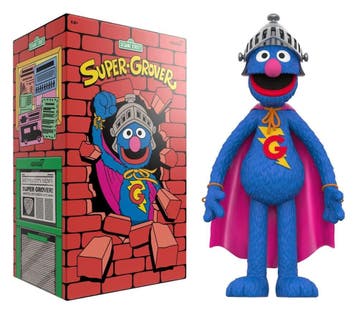 Sesame Street Supersize Vinyl Figure Super Grover 36 cm, Collections, Ophalen of Verzenden