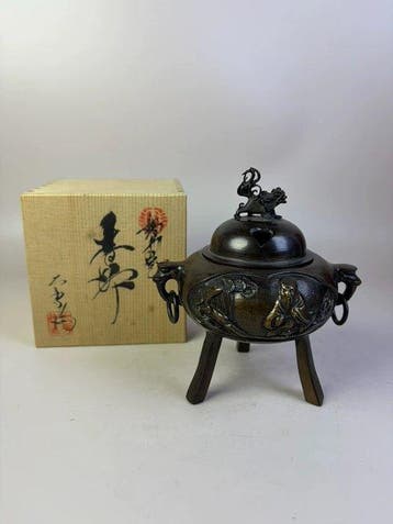 Wierookbrander - Japanese Bronze Incense Burner from the