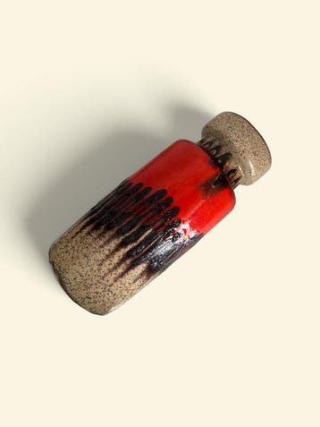 Scheurich - Vase - H. 31 cm - Céramique - Rétro - Fat Lava