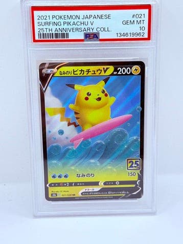 Pokémon - 1 Graded card - Pikachu 021/028 Foil, Édition