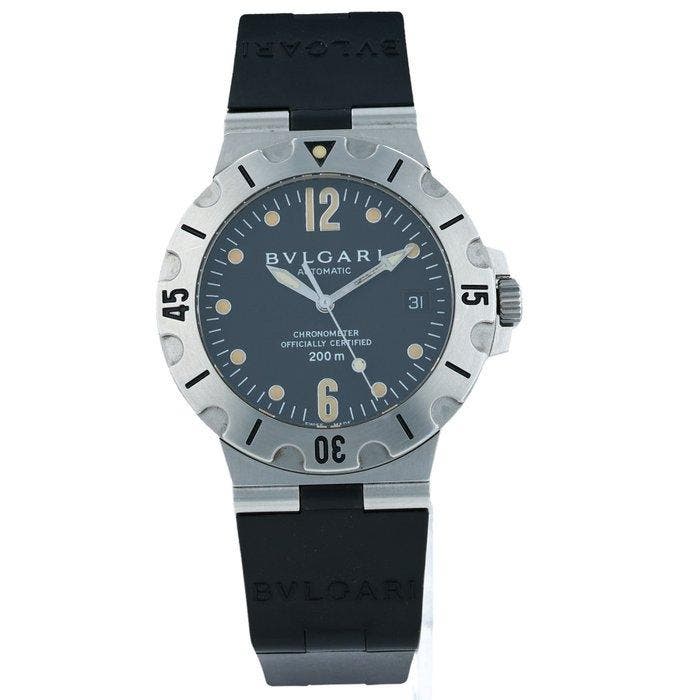 Bvlgari - Diagono Scuba 200m Date - Zonder minimumprijs -, Bijoux, Sacs & Beauté, Montres | Hommes