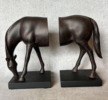Serre-livres - Résine - Cheval, Antiek en Kunst