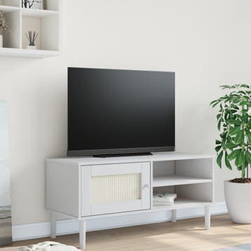 vidaXL Tv-meubel SENJA 106x40x49 cm rattan massief, Verzenden