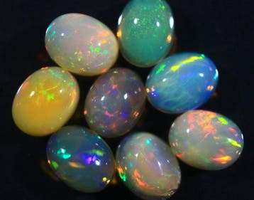 ct. 11,70 Natuurlijke Ethiopische Opalen - Ovaal Cabochon -