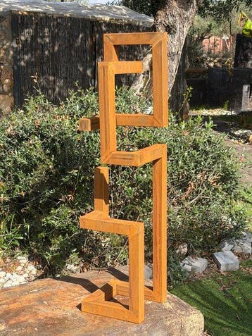 Ana Lucia B.M - Sculpture Corten - XL - No Reserve