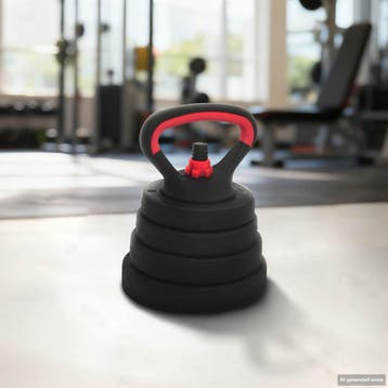 vidaXL 4-in-1 Dumbbell Barbell Kettlebell Set 30 kg Zwart en, Verzenden