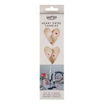 Rood Witte Kaars Hartjes 2st, Verzenden, Nieuw