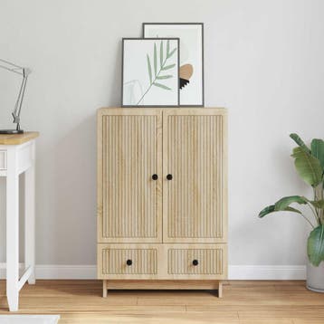 vidaXL Dressoir Sonoma Eik 66 x 34,5 x 95 cm Geconstrueerd, Verzenden