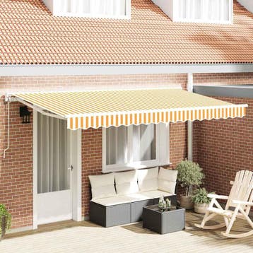 vidaXL Elektrische Zonneluifel 100% Polyester, Verzenden, Nieuw