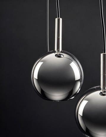 Plafonnier - Métal - Lampe en cascade, Antiquités & Art