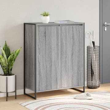 vidaXL Schoenenkast Grijs Sonoma 79 x 36 x 100 cm Bewerkt, Verzenden