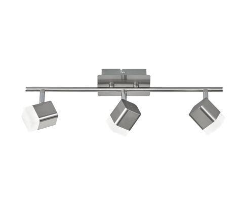 Trio ROUBAIX plafondspot | LED | nikkel mat met wit | 48 x 9, Huis en Inrichting, Lampen | Overige, Nieuw, Verzenden