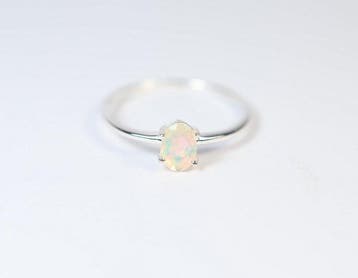 Ethiopisch opaal / Welo-opaal ring / nieuw- 0.98 g - (1)