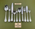 Christofle - Tafelservies voor 12 (126) - Marly - Verzilverd, Antiek en Kunst