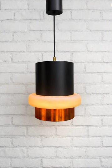 Philips - Louis Kalff - Plafondlamp - LOCARNO - Staal, Glas,